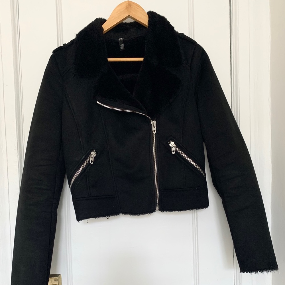 Zara faux aviator jacket